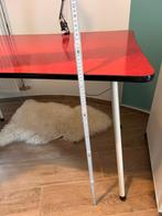 Bijzettafel rood formica, Ophalen, Kunststof, Gebruikt, Vintage