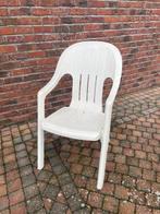 witte kunststof tuinstoelen set, Tuin en Terras, Tuinstoelen, Ophalen, Kunststof, Stapelbaar