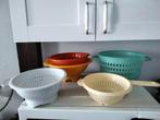16cm, 23cm, 24cm, 26 en 27cm plastic vergieten, Huis en Inrichting, Ophalen of Verzenden, Zo goed als nieuw, Groen, Overige typen