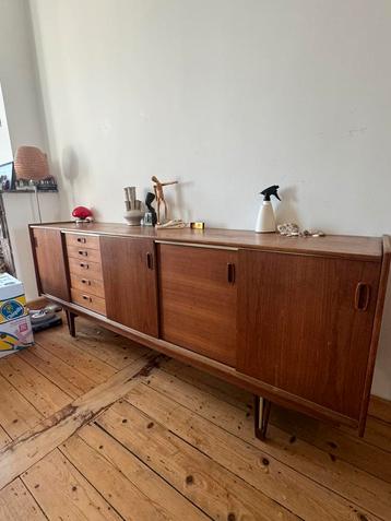 Vintage scandinavisch dressoir, Huis en Inrichting, Kasten | Dressoirs, Ophalen, Scandinavisch, Zo goed als nieuw, 200 cm of meer