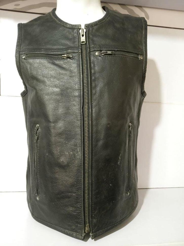 Nieuw leren motorvest, Motoren, Kleding | Motorkleding, Jas | leer, Dames, Heren, Kinderen, Nieuw met kaartje, Verzenden