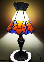 Tiffany lamp glas in lood brons H 50 Vintage😍✨💑💎🎁🤗👌, Ophalen of Verzenden