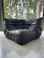 Togo Ligne Roset cuir noir comme neuf, 75 à 100 cm, Moins de 150 cm, Enlèvement, Cuir