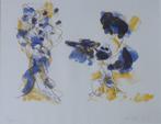 GER LATASTER / ABSTRACTIE / KLEURLITHO / 64x76cm / KADER SIG, Antiek en Kunst, Ophalen