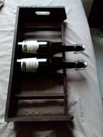 draagbaar wijnrek hout vintage 6 flessen, Enlèvement