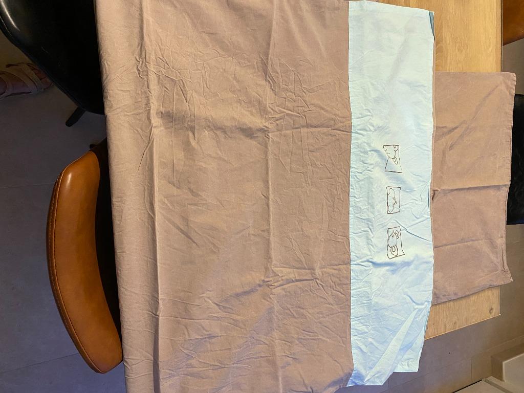 Baby beddengoed met bijhorende kussensloop bruin blauw met, Gebruikt, Bruin, Jongetje of Meisje, Dekbedovertrek