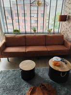 3 zit zetel - cognac kleur - 2,8 x 0,8m, Ophalen, 250 tot 300 cm, Driepersoons, 75 tot 100 cm