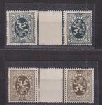 België 1929 Kopstaande met tussenpaneel **, Verzenden, Postfris, Postfris