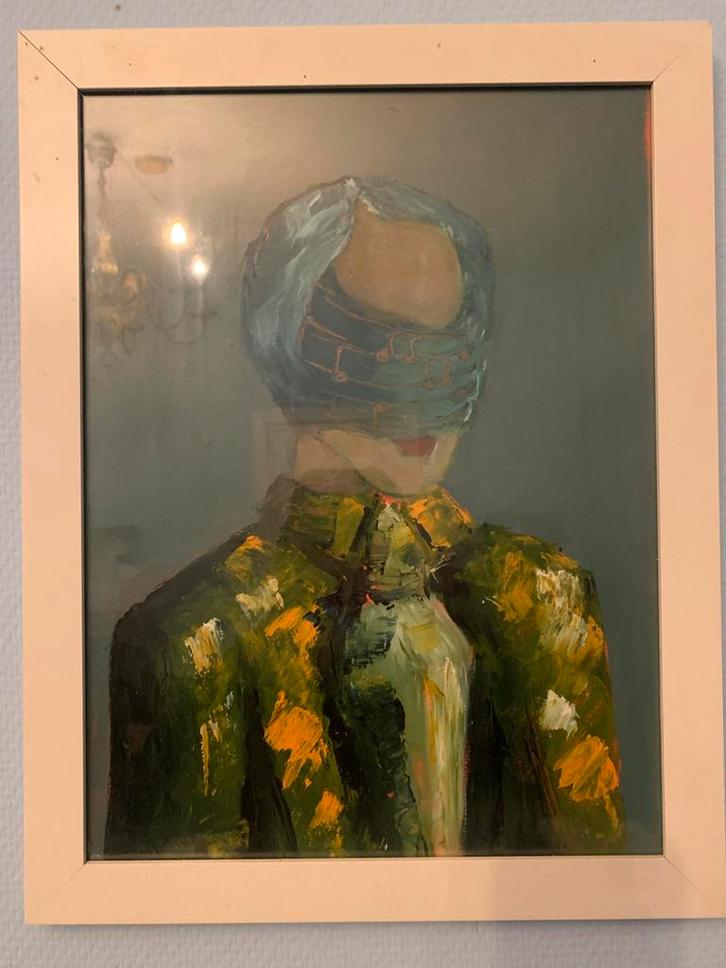 Pergamo Gaetano „muziek van de ziel” olieverf 40x30 cm, Antiek en Kunst, Kunst | Schilderijen | Modern, Ophalen of Verzenden