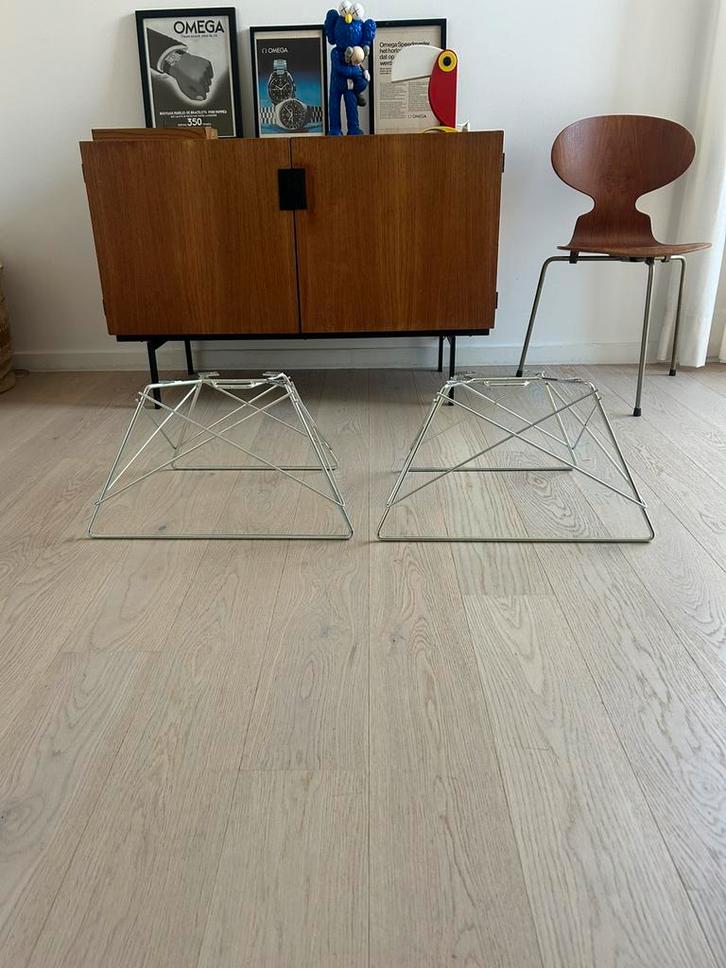 Eames Cats Cradle Base (onderstel) – Low Rod Base - chrome, Huis en Inrichting, Stoelen, Zo goed als nieuw, Zwart, Ophalen of Verzenden