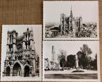 3 oude fotoprenten: Amiens (Frankrijk), Verzamelen, Foto's en Prenten, Gebruikt, Ophalen of Verzenden, Foto, Buitenland