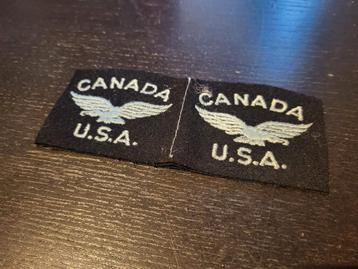 paire de badges Royal Canadian Air Force, Canada 2WW  disponible aux enchères