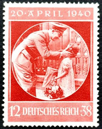 Deutsches Reich: 51ste Verjaardagszegel A.Hilter 1940