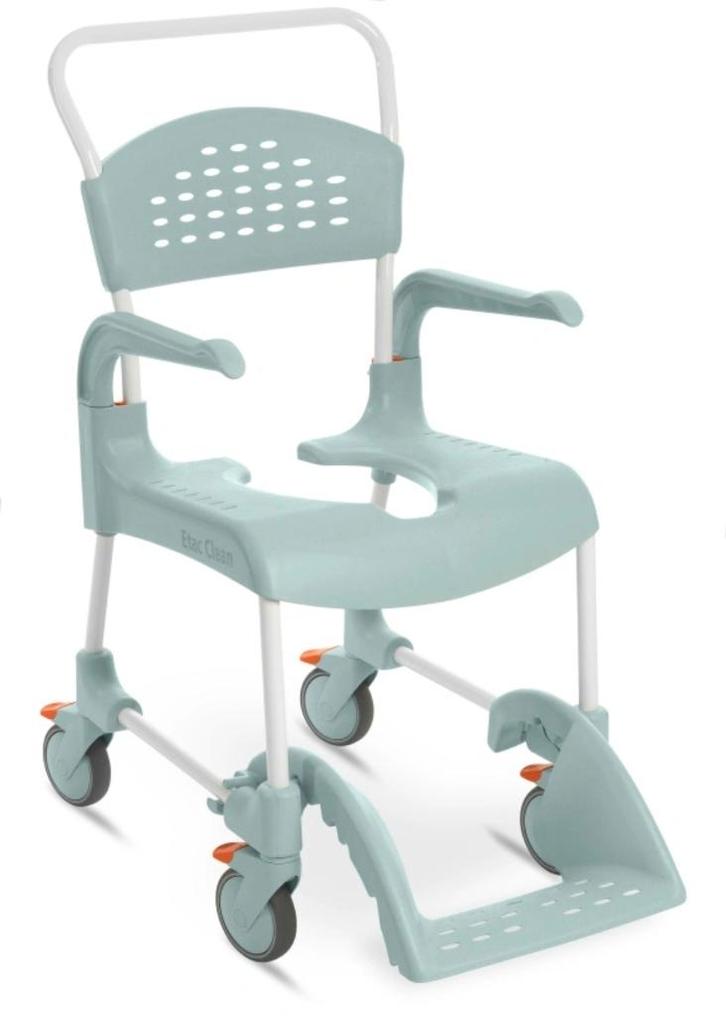 Etac Clean Toilet en Douche rolstoel nieuw in de doos, Divers, Chaises roulantes, Neuf, Fauteuil roulant à pousser, Enlèvement