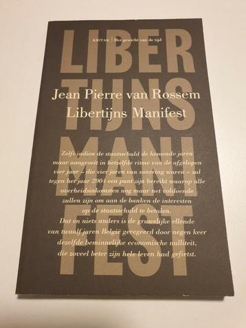 Libertijns Manifest Jean Pierre Jean-Pierre Van Rossem disponible aux enchères