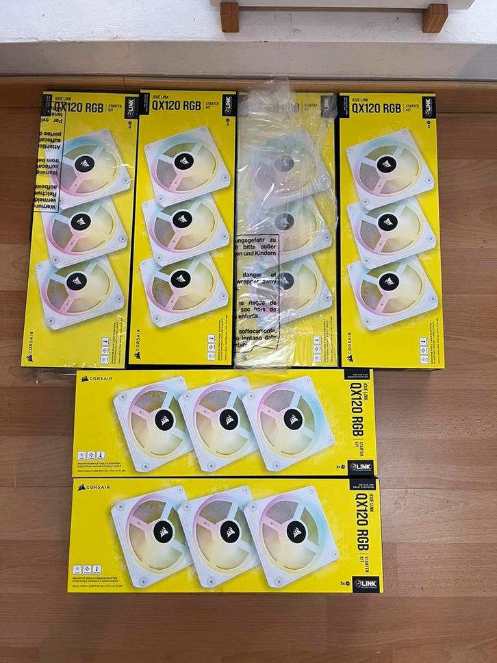 Corsair iCUE LINK QX120 RGB –Pack de 3 ventilateurs  pc, Computers en Software, Computerkoelers, Nieuw, Ophalen of Verzenden