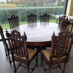 Table de chasse française avec 8 chaises assorties, Enlèvement