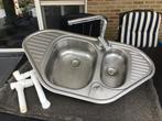 Wasbak inox, Huis en Inrichting, Keuken | Keukenelementen, Ophalen, Gebruikt