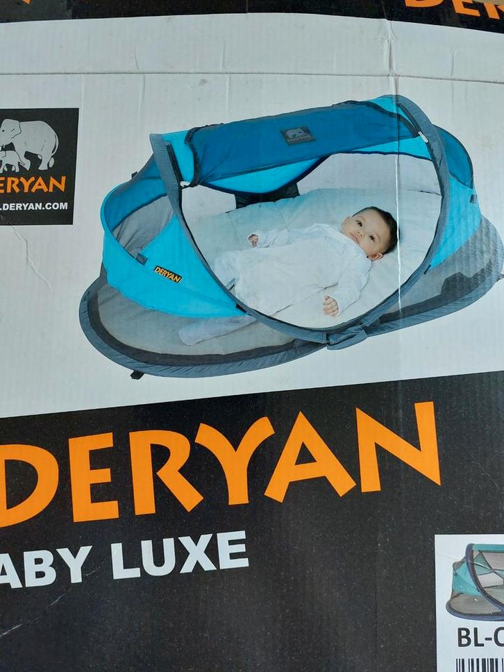 Deryan baby luxe kampeertentje, Enfants & Bébés, Berceaux & Lits, Comme neuf, Lit de voyage, Enlèvement