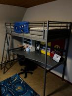 Hoogslaper met bureau en matras, Une personne, Enlèvement, Utilisé, 160 à 180 cm