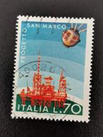 Italie 1975 - Ruimtevaart - San Marco satelliet, Ophalen of Verzenden, Gestempeld, Overige thema's