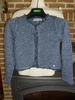 Blauwe cardigan gilet trui van Terre Bleue, maat 128, Meisje, Trui of Vest, Ophalen of Verzenden, Zo goed als nieuw