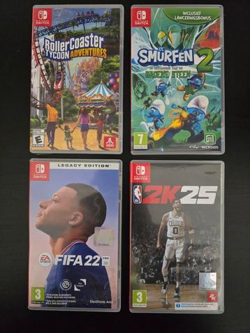 4x Nintendo switch games te koop totaal 50€ beschikbaar voor biedingen