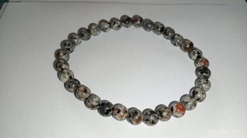Elastische armband met yooperlite, Handtassen en Accessoires, Armbanden, Nieuw, Elastiek, Met edelsteen, Ophalen of Verzenden