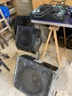 Enceintes Ampli, Audio, Tv en Foto, Luidsprekerboxen, Ophalen, Gebruikt, Front, Rear of Stereo speakers