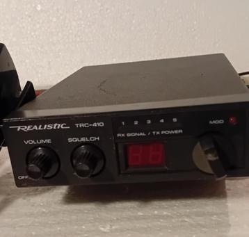 Realistic CB RADIO  TRC-410 AVEC MICROPHONE, Enlèvement ou Envoi, Comme neuf