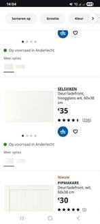 Deur/Ladefront hoogglans wit Selsviken,Besta, Huis en Inrichting, Ophalen, Zo goed als nieuw