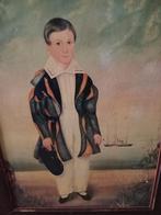 Schilderij jongen aan de kust, Ophalen