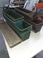 Kunststoffen bloembakken, Tuin en Terras, Bloembakken en Plantenbakken, Ophalen, Gebruikt