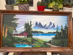 Antieke  schilderij in antieke kader, Ophalen