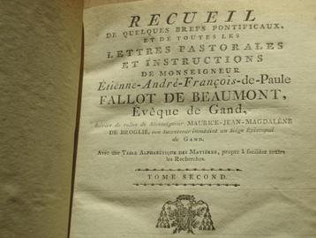1809 Recueil de quelques brefs pontific. Fallot de Beaumont