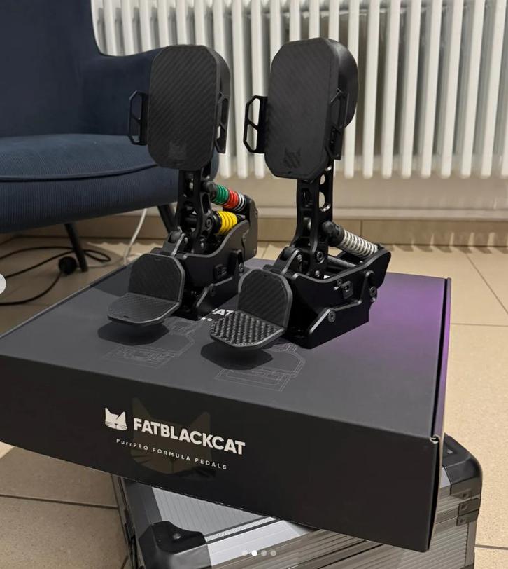Fatblackcat PurrPRO Formula Pedals, Computers en Software, Joysticks, Zo goed als nieuw, Ophalen of Verzenden