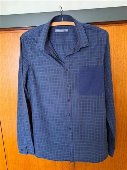 Hemd donkergroen geruit maat M, Kleding | Heren, Overhemden, Zo goed als nieuw, Halswijdte 39/40 (M), Groen, Ophalen of Verzenden