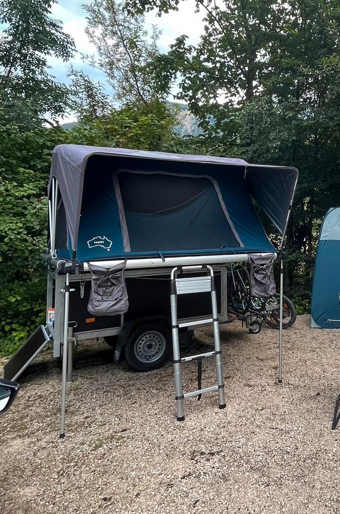 Daktent trailer - 4 personen, Caravanes & Camping, Tentes, Comme neuf, Enlèvement