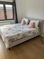 Boxspring 160/200, Huis en Inrichting, Slaapkamer | Boxsprings, Ophalen, Gebruikt, Crème