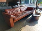 Vintage Deense lederen sofa, Ophalen, Gebruikt, Driepersoons, Vintage, scandinavisch