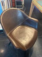 chaise cuir brun, Maison & Meubles, Chaises, Enlèvement, Comme neuf, Brun, Cuir