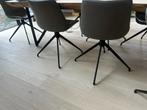 8 eetkamerstoelen, Huis en Inrichting, Stoelen, Ophalen, Kunststof, Gebruikt, Grijs
