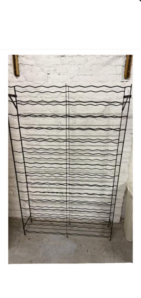 Vintage Metalen wijnrek 1x100 flessen vintage RIGIDEX wine, Huis en Inrichting, Woonaccessoires | Wijnrekken, 75 cm of meer, Metaal