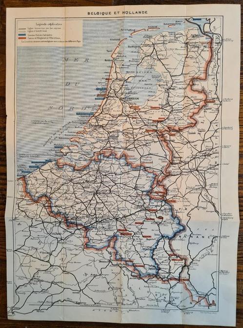 1921 - Belgique et Hollande, Livres, Atlas & Cartes géographiques, Enlèvement ou Envoi