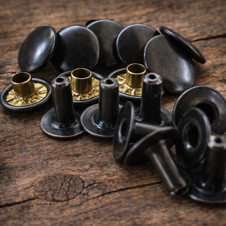 Platte kop spijkers Bruin -, Motos, Accessoires | Valises & Sacs, Neuf, Enlèvement ou Envoi