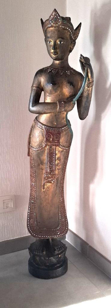 Thaise 'Sawasdee Lady' Beeld, Antiek en Kunst, Kunst | Beelden en Houtsnijwerken, Ophalen