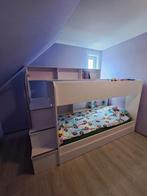 Stapelbed met matrassen, Kinderen en Baby's, Kinderkamer | Stapelbedden en Hoogslapers, Ophalen, Zo goed als nieuw, Stapelbed