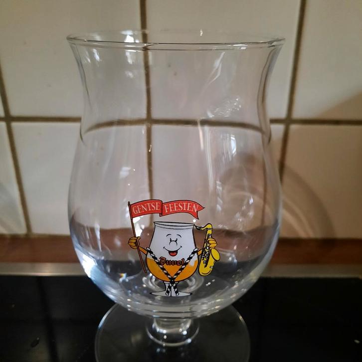 Duvelglas « Gentse Feesten » en parfait état., Collections, Marques de bière, Enlèvement ou Envoi