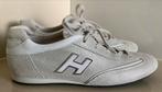 Hogan Sneakers pour femmes en cuir blanc/argenté Pointure 39, Comme neuf, Sneakers et Baskets, Hogan, Enlèvement ou Envoi