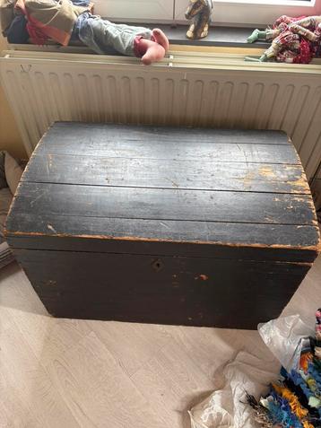 Coffre bois ancien, Enlèvement, Utilisé